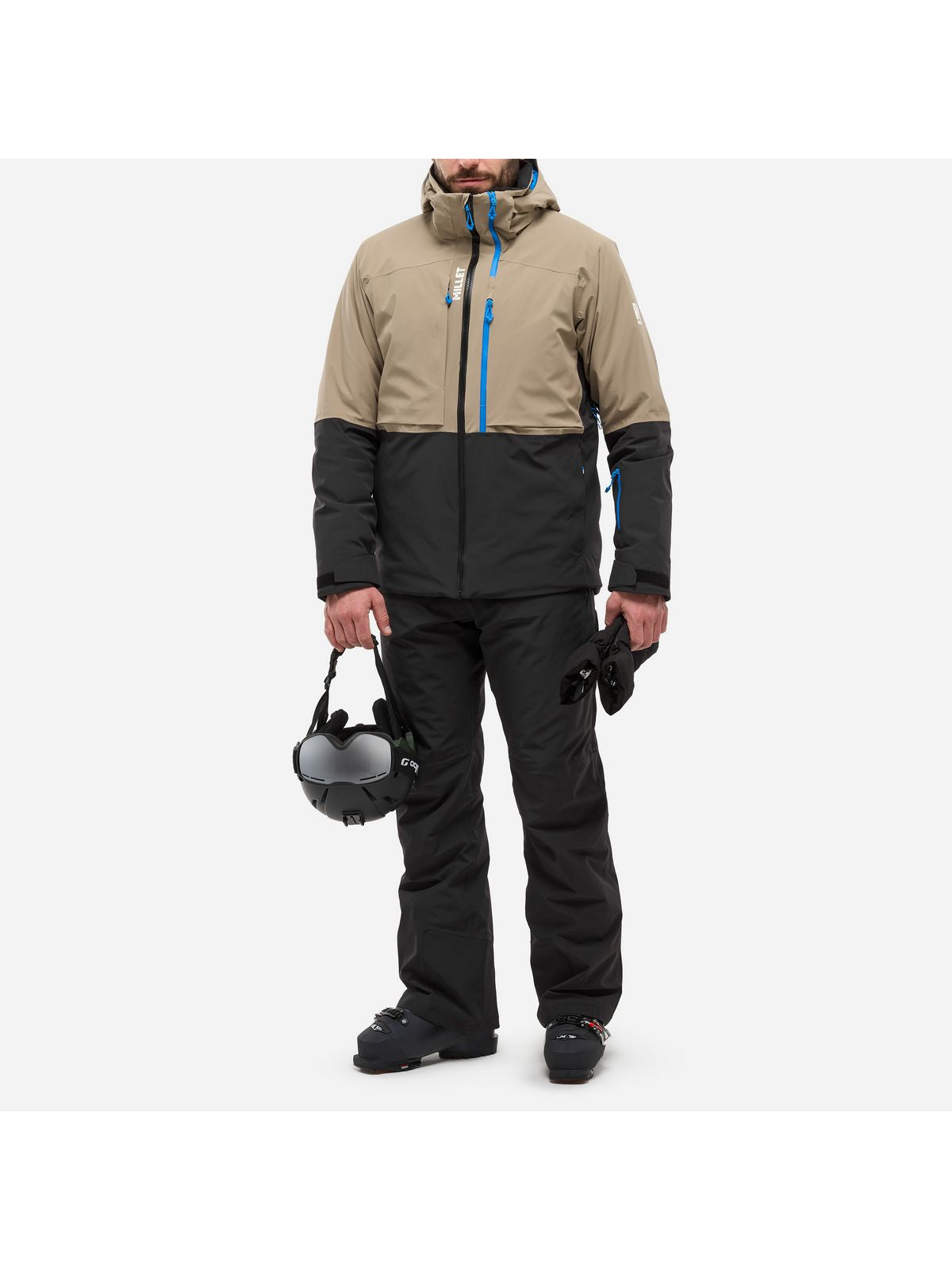 Kurtka narciarska męska MILLET M Grands Montets Pro Jkt M beżowa