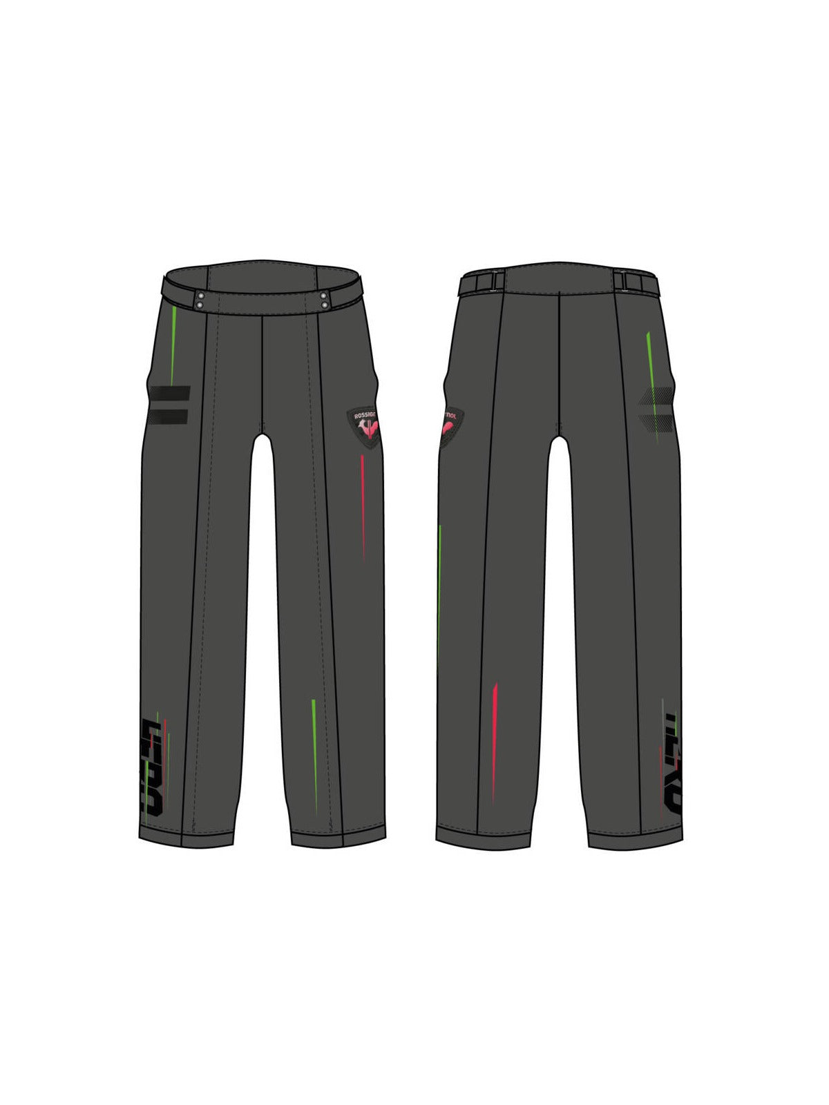 Spodnie narciarskie ROSSIGNOL Racing Pant Adult - szary