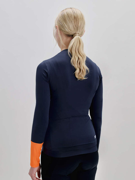 Koszulka rowerowa damska POC W's Cadence L/S Jersey granatowy
