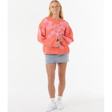 Sweter RIP CURL HIBISCUS HEAT JACQUARD CREW czerwony
