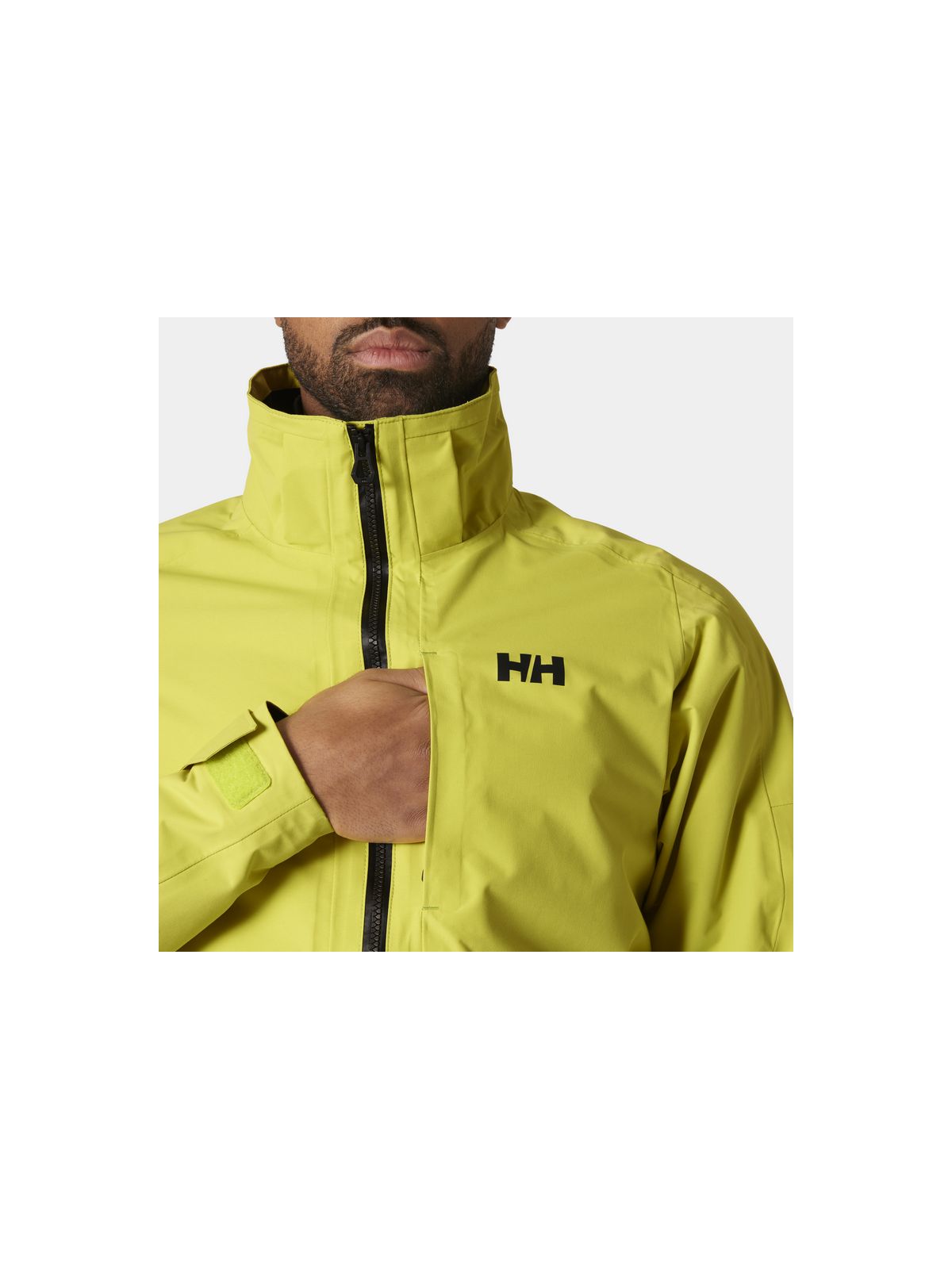 Kurtka żeglarska męska HELLY HANSEN HP STORM RACING JACK żółta - Adventure Sports