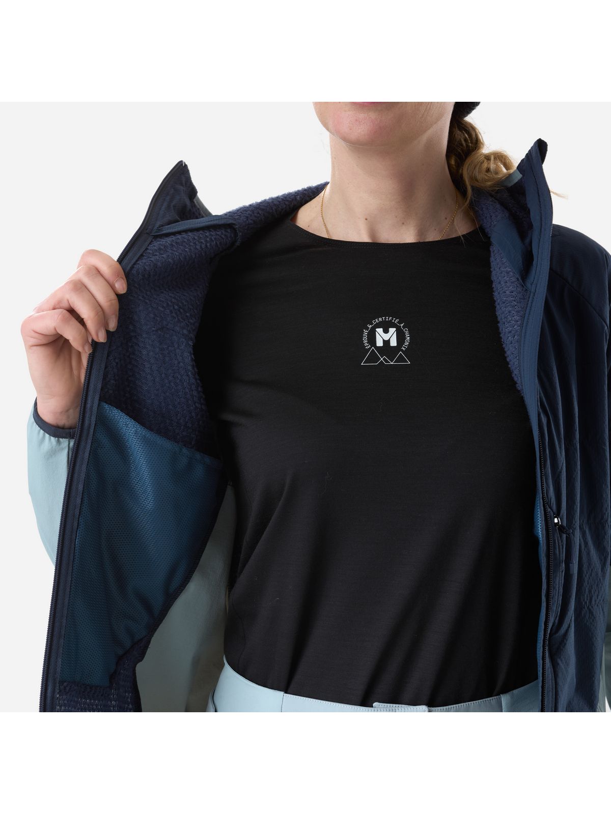 Kurtka damska MILLET W M White Alpha Hoodie W niebieska