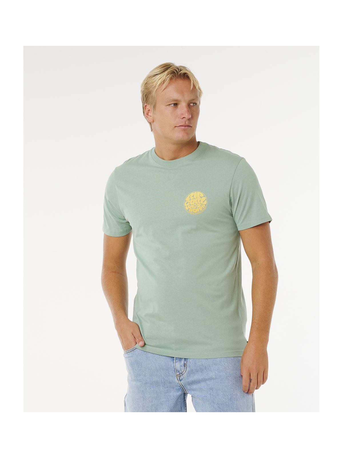Koszulka męska RIP CURL Wettie Passage Icon Tee zielona