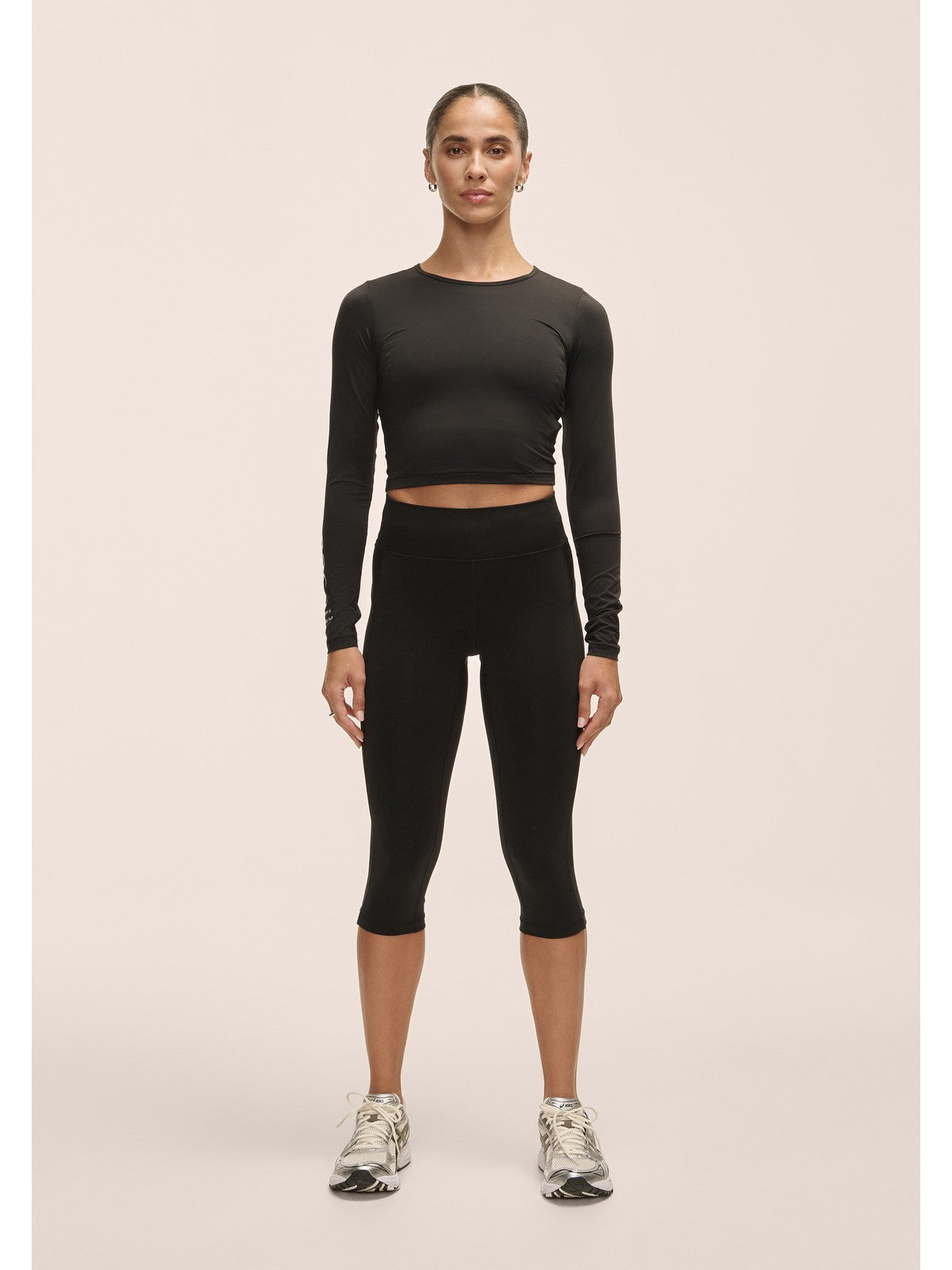Legginsy treningowe damskie CASALL Essential 3/4 Tights kolor czarny