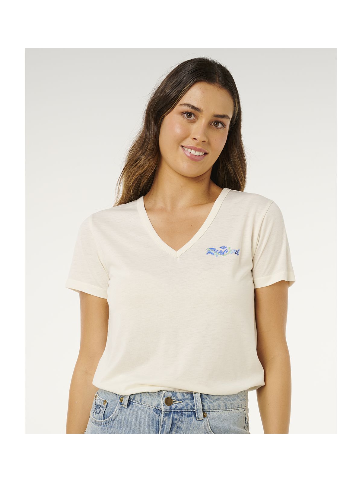 Koszulka damska RIP CURL Layday Standard Tee beżowa