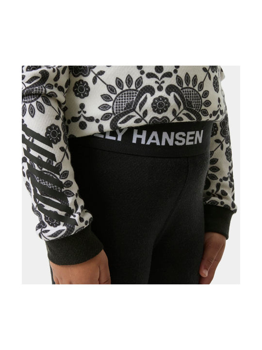 Bielizna termiczna dziecięca HELLY HANSEN K GRAPHIC LIFA MERINO SET czarna
