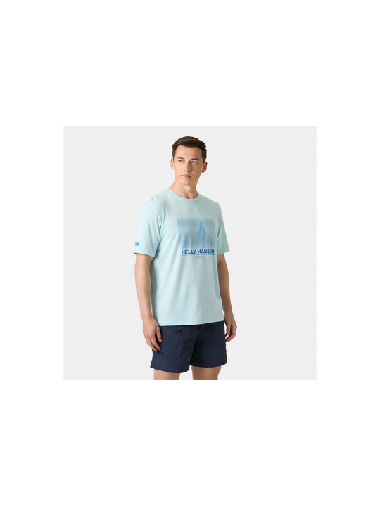 Koszulka męska HELLY HANSEN Hp Race Graphic T-Shirt niebieska
