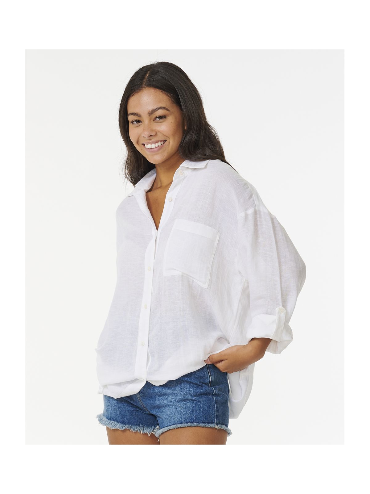 Koszula damska RIP CURL Premium Surf Holiday Shirt biała