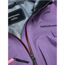Kurtka narciarska damska PEAK PERFORMANCE Alpine GORE-TEX C-Knit 3L Shell Jacket fioletowa
