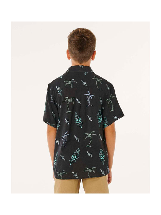Koszula chłopięca RIP CURL Eternal Shred Ss Shirt-Boy czarna
