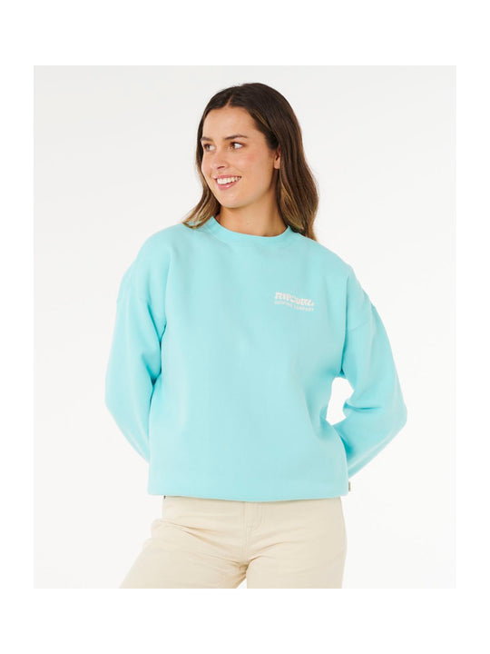 Bluza damska RIP CURL Surf Puff Inspired Crew niebieska
