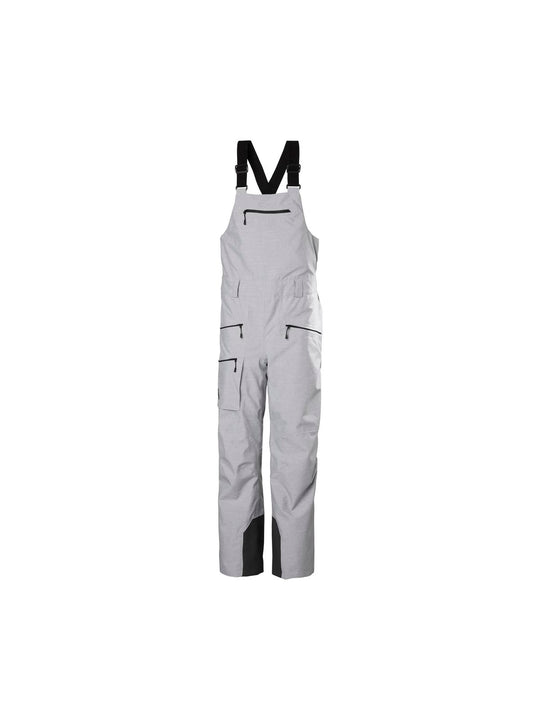 Spodnie narciarskie damskie HELLY HANSEN W POWDERQUEEN BIB 2.0 PANT szare
