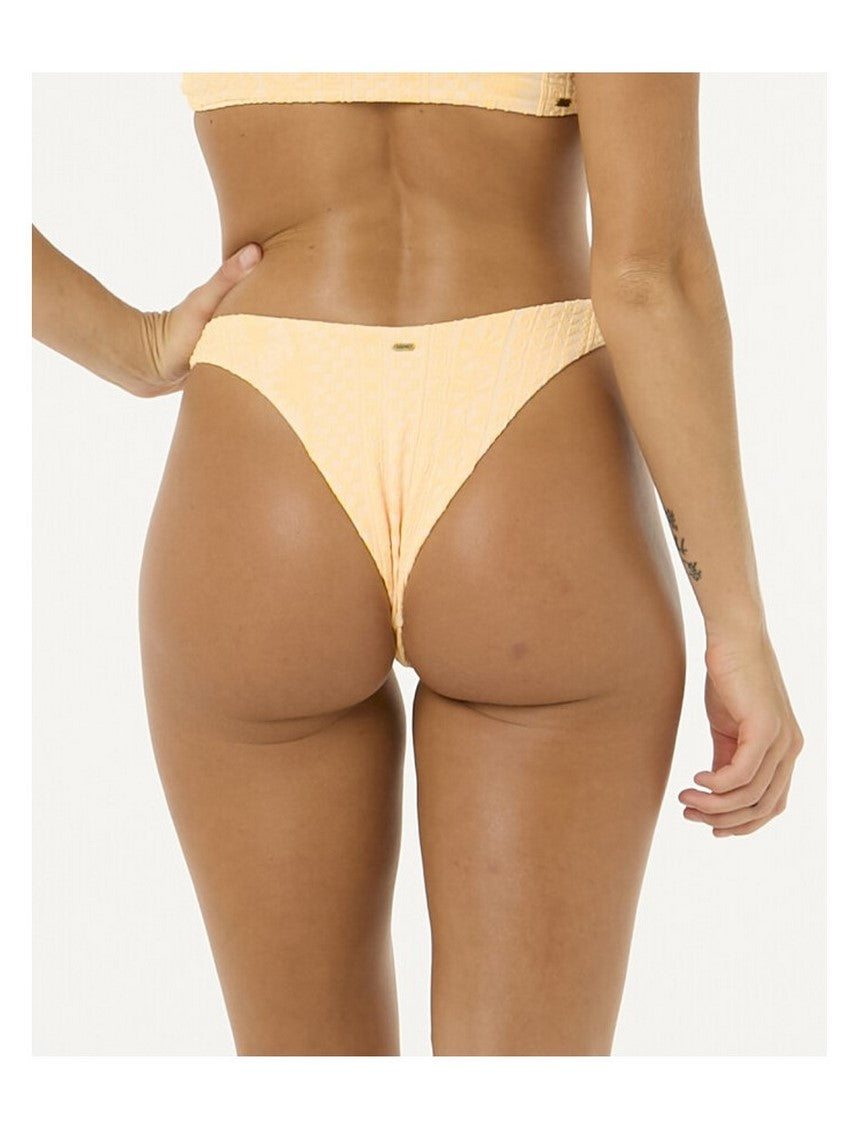 Majtki kąpielowe RIP CURL La Joya Knot Skimpy Pant żółte