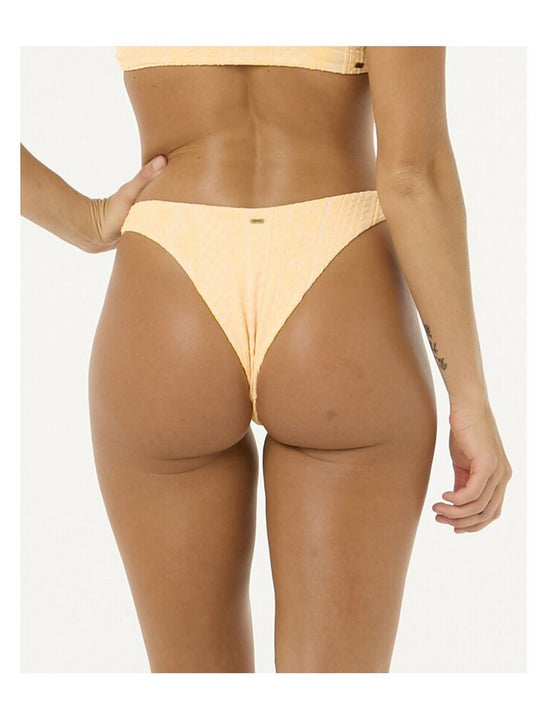 Majtki kąpielowe RIP CURL La Joya Knot Skimpy Pant żółte
