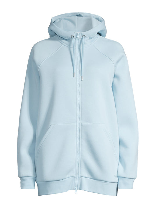 Bluza damska CASALL Easy Oversized Zip Hoodie kolor niebieski
