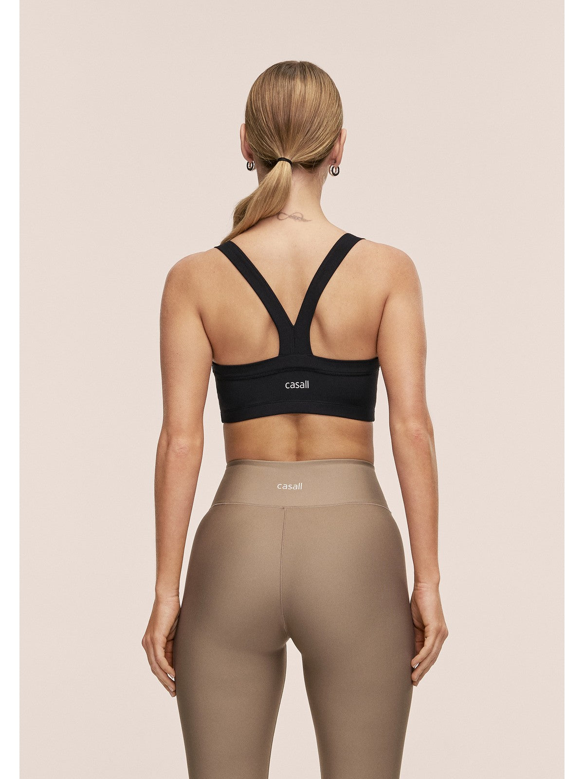 Top damski CASALL Defined Rib Sport Top kolor czarny