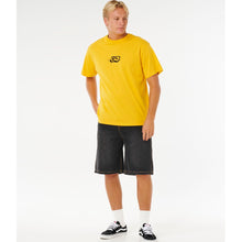 Koszulka męska RIP CURL Medina Inner Vision Spray Tee żółta

