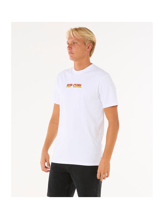 Koszulka męska RIP CURL Big Mumma Icon Tee biała
