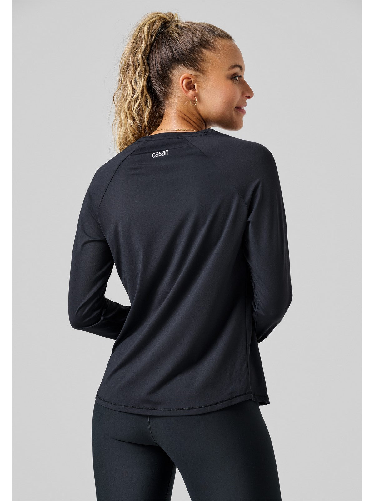 Koszulka damska CASALL Essential Long Sleeve kolor czarny