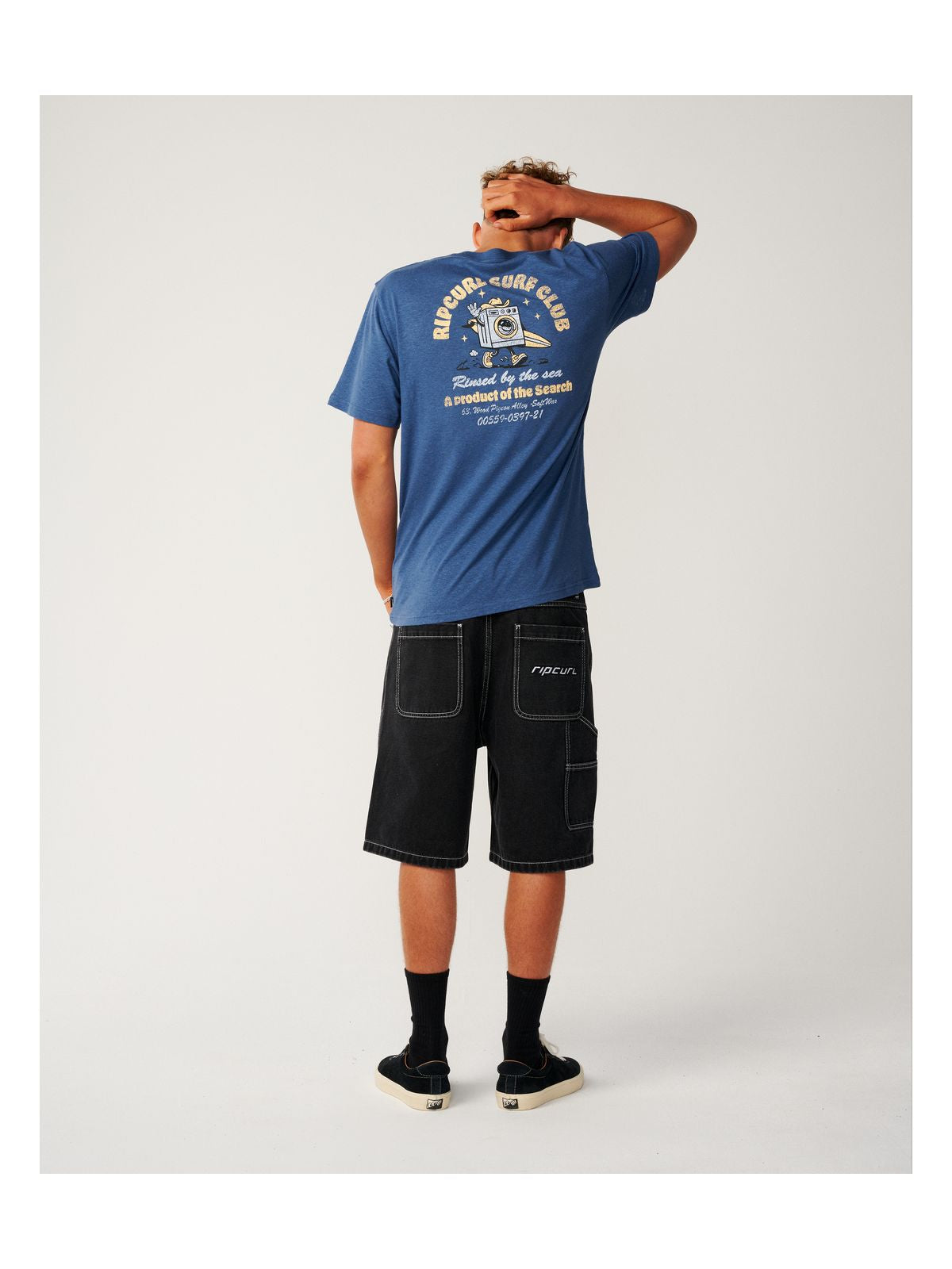 Koszulka męska RIP CURL Shaper Address Tee Update granatowa