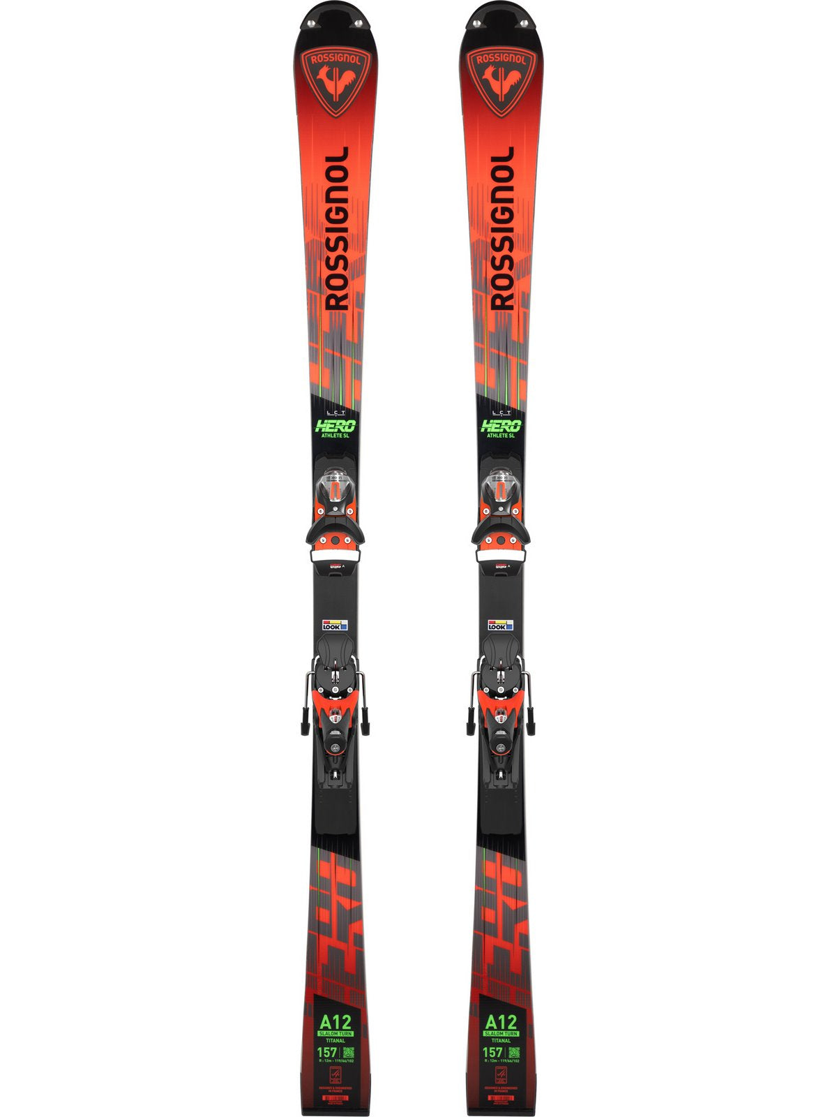 Narty ROSSIGNOL HERO Athlete FIS SL Factory 157 + wiązania LOOK SPX12 Rockerace