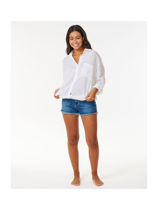 Koszula damska RIP CURL Premium Surf Holiday Shirt biała

