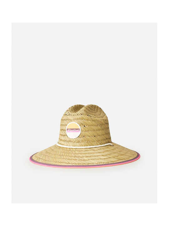 Kapelusz RIP CURL Mixed Straw Sun Hat-Girl różowy
