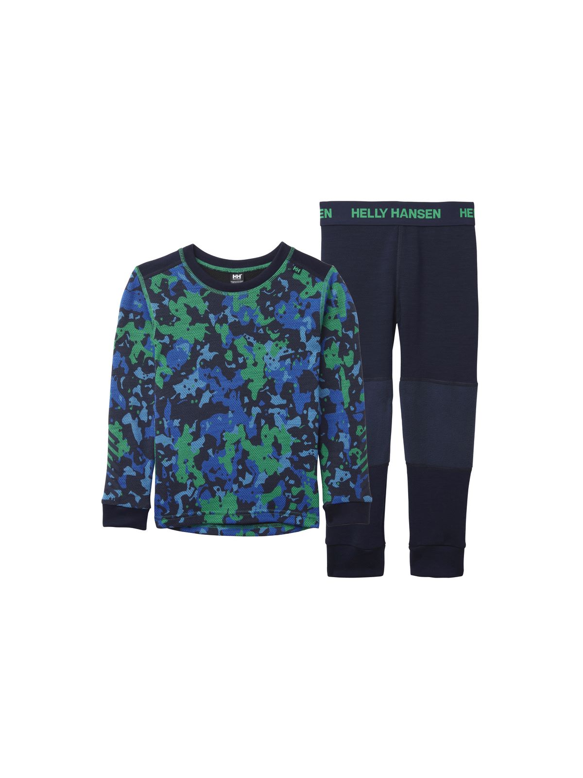 Bielizna Helly Hansen K Graphic Lifa Merino Set zielony