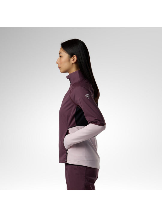 Kurtka narciarska damska ROSSIGNOL W Venon Softshell Jacket bordowa
