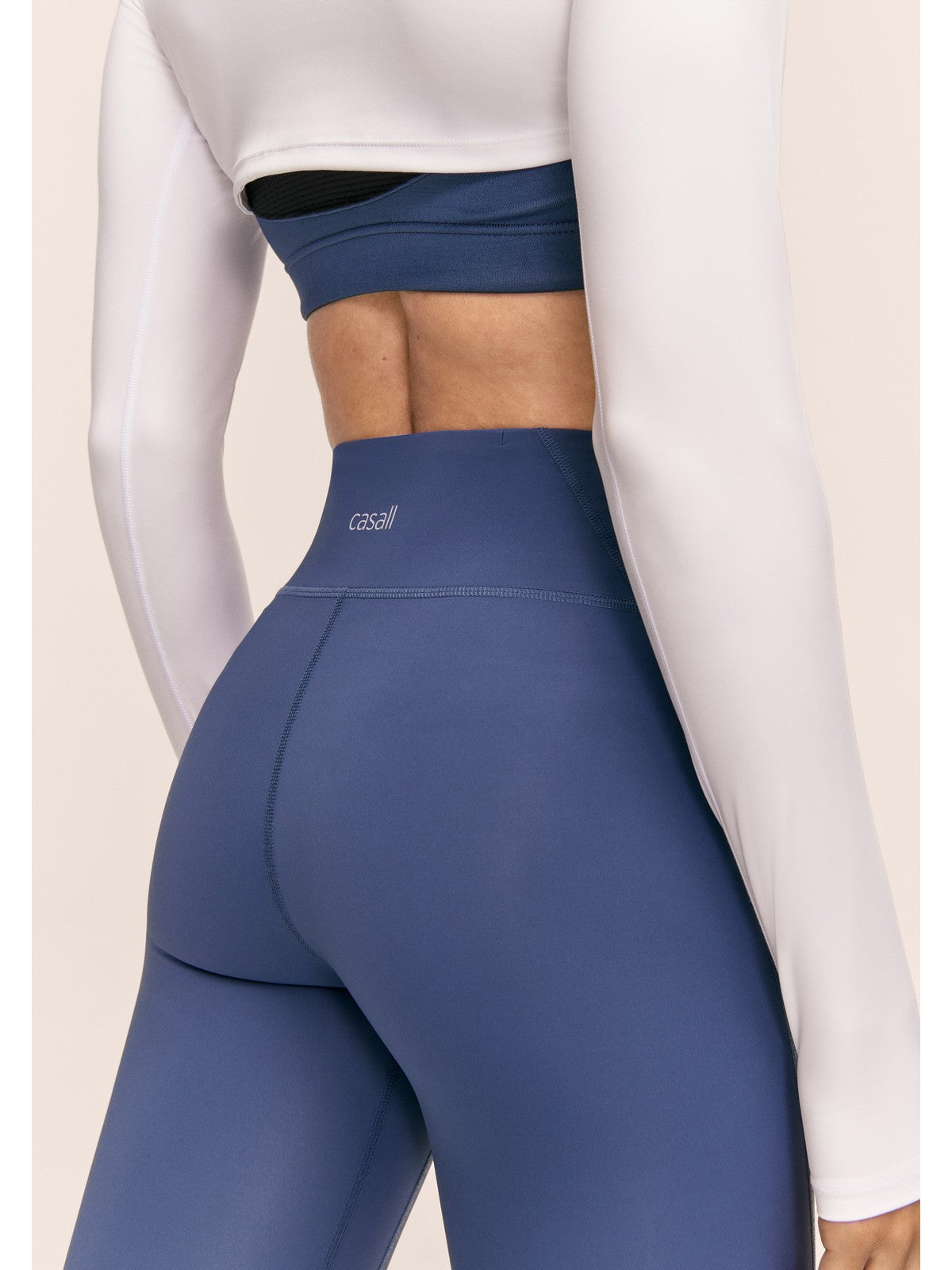 Legginsy treningowe damskie CASALL Performance Running Tights kolor granatowy