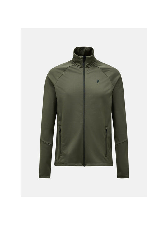 Bluza męska PEAK PERFORMANCE Rider Essentials Midlayer Zip Jacket zielona
