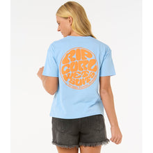 Koszulka damska RIP CURL Icons Of Surf Relaxed Tee niebieska
