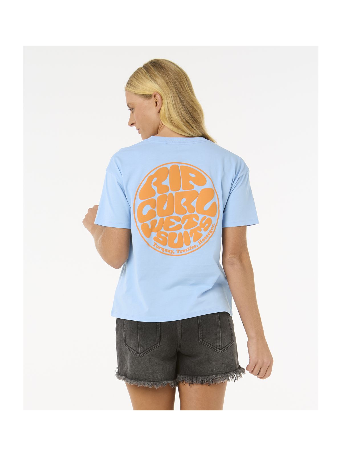 Koszulka damska RIP CURL Icons Of Surf Relaxed Tee niebieska