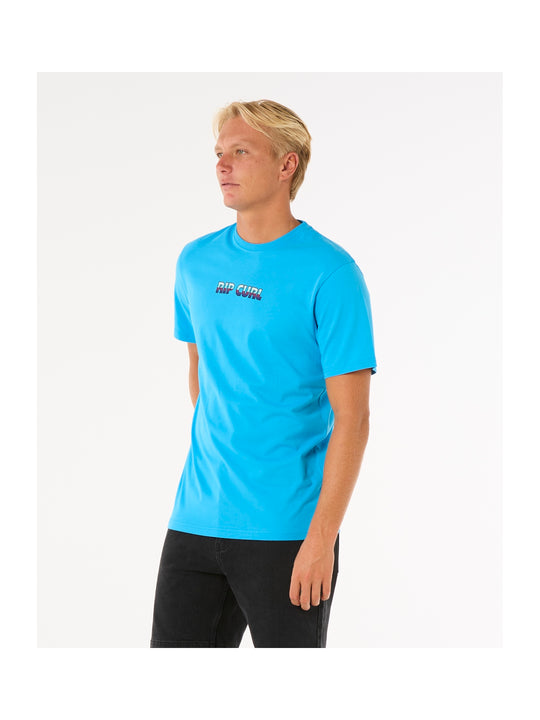 Koszulka męska RIP CURL Big Mumma Icon Tee niebieska
