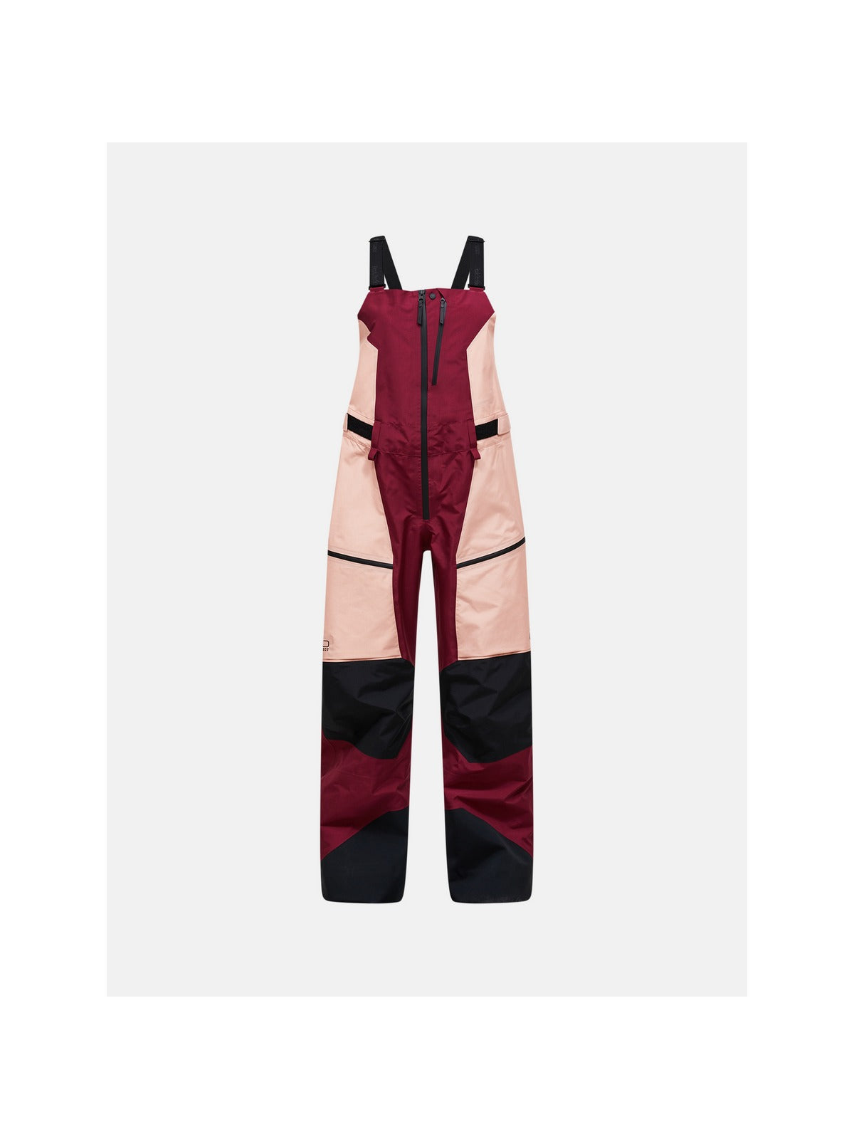 Spodnie PEAK PERFORMANCE W Vertical Gore-Tex Pro Bib Pants bordowy