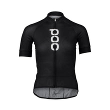 Koszulka rowerowa POC W’s ESSENTIAL ROAD LOGO Jersey - czarny - Adventure Sports

