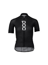 Koszulka rowerowa POC W&#39;s ESSENTIAL ROAD LOGO Jersey - czarny
