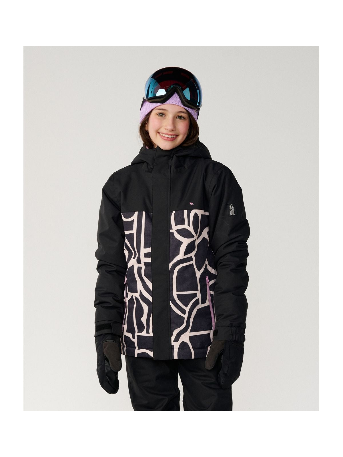 Kurtka juniorska RIP CURL S-Series zolly10K Jkt Kids czarna