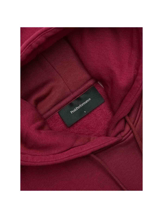 Bluza PEAK PERFORMANCE Original Small Logo Hood Women bordowy
