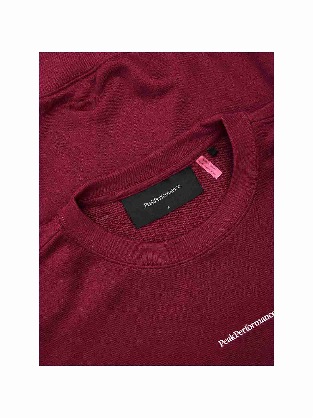 Bluza PEAK PERFORMANCE Original Terry Crew Women bordowy