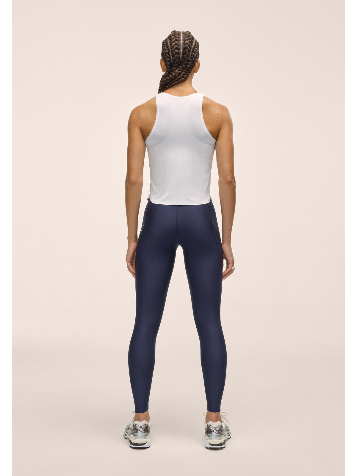 Legginsy treningowe damskie CASALL Pure Pocket High Waist Tights kolor niebieski