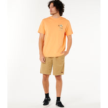 Koszulka męska RIP CURL Aots - Cody Welsh Palms Tee pomarańczowa
