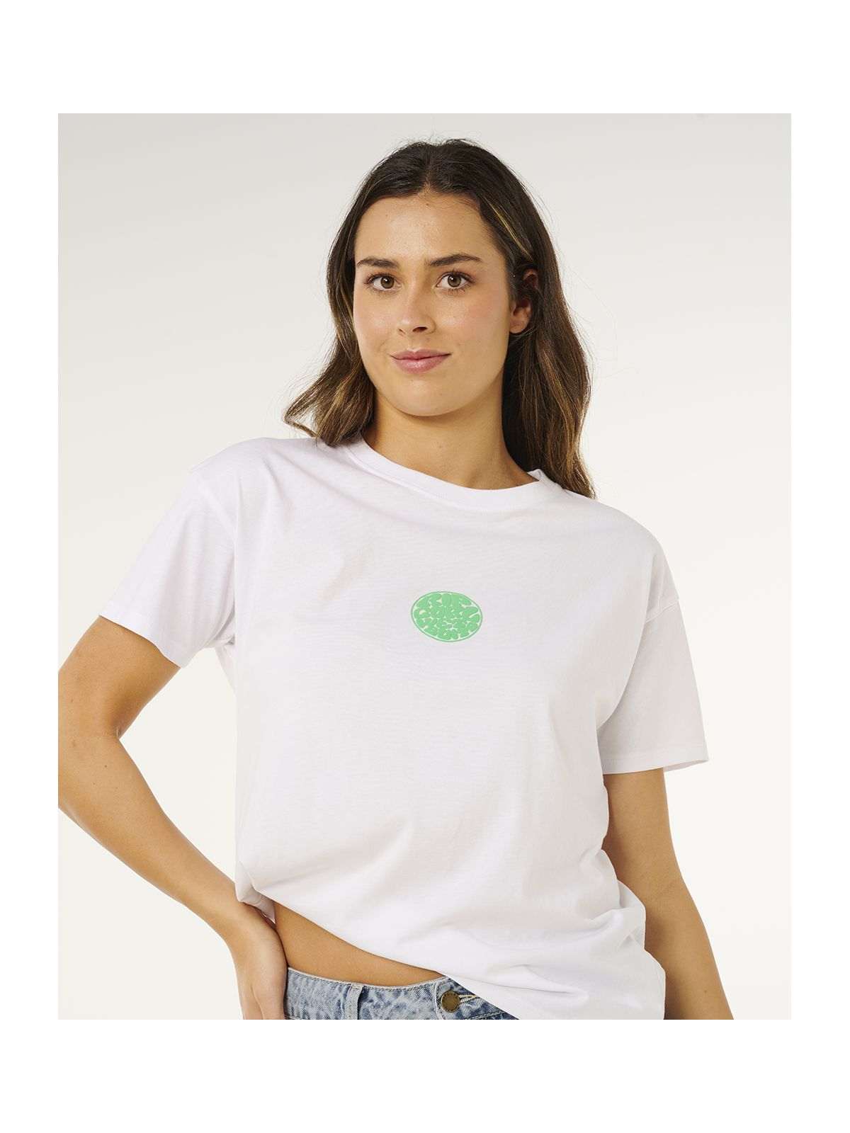 Koszulka damska RIP CURL Icons Of Surf Relaxed Tee biała