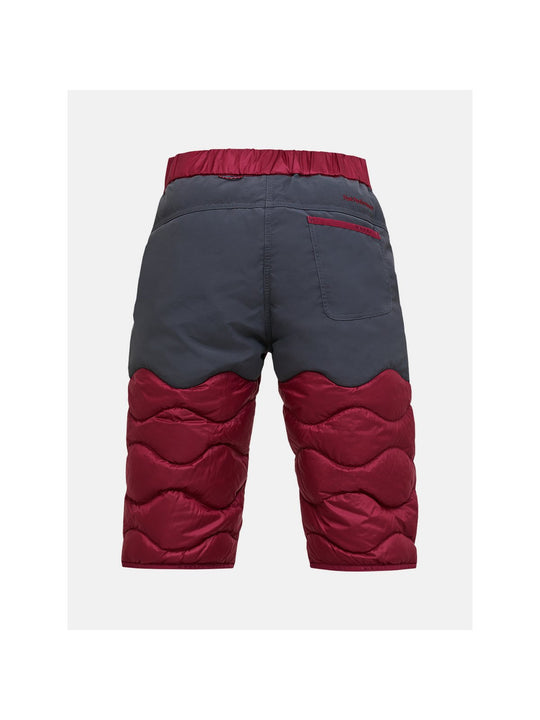 Szorty PEAK PERFORMANCE W Helium Down Shorts bordowy

