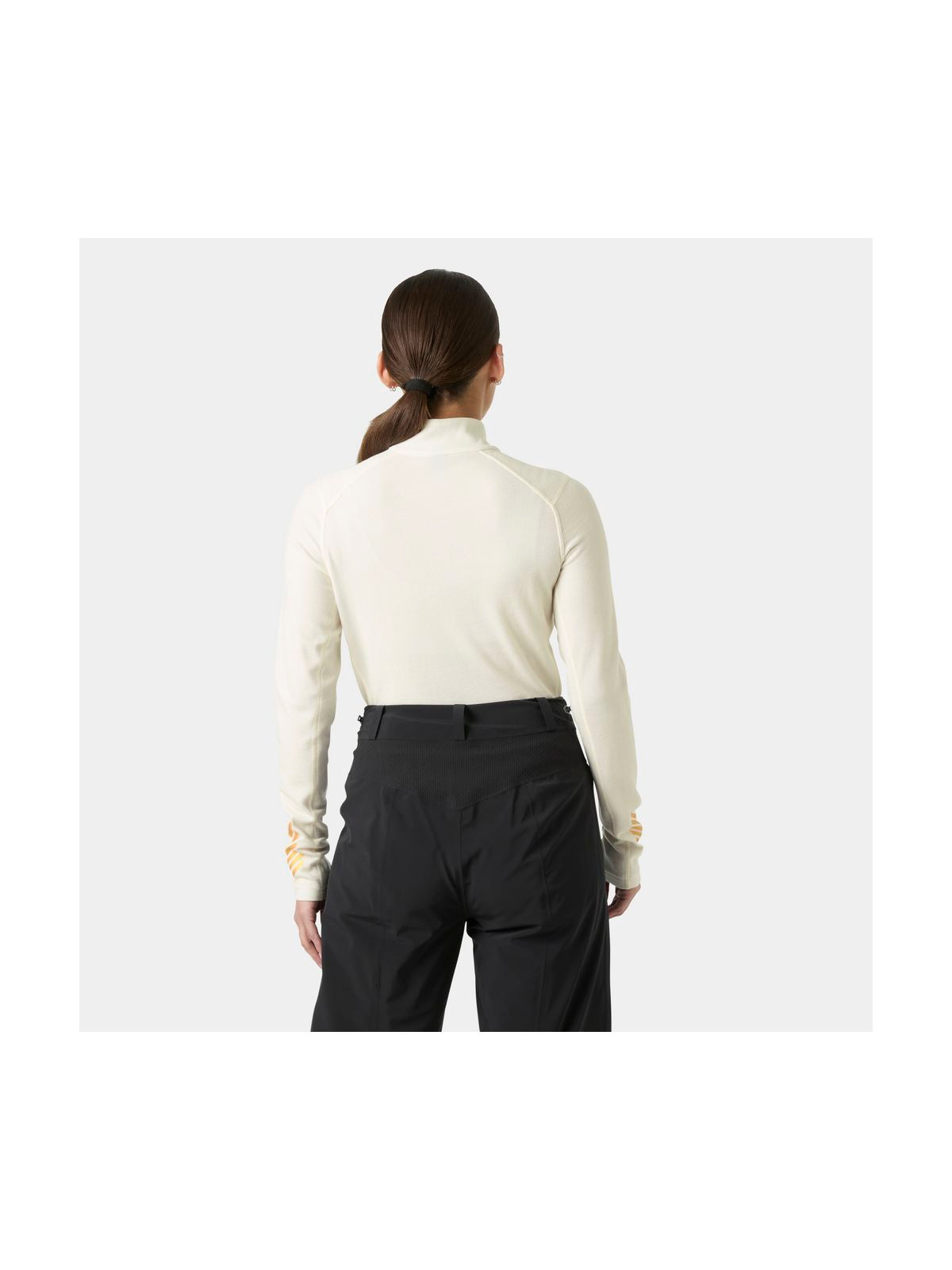 Bielizna termiczna damska HELLY HANSEN W LIFA MERINO MIDW GRA 1/2 ZIP biała