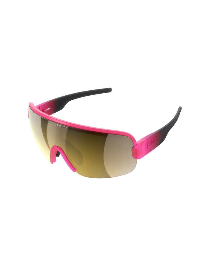 Okulary rowerowe POC Aim fluo pink/black