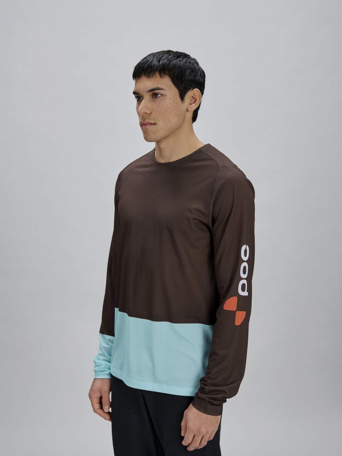 Koszulka rowerowa POC M's Motion Air L/S Jersey brązowa