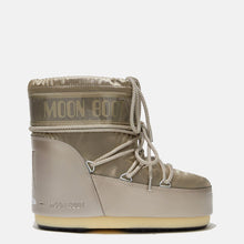Buty damskie MOON BOOT Icon Low Glance platynowe
