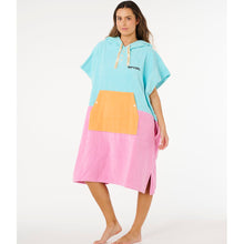 Ponczo damskie RIP CURL Premium Surf Hooded Towel niebieskie
