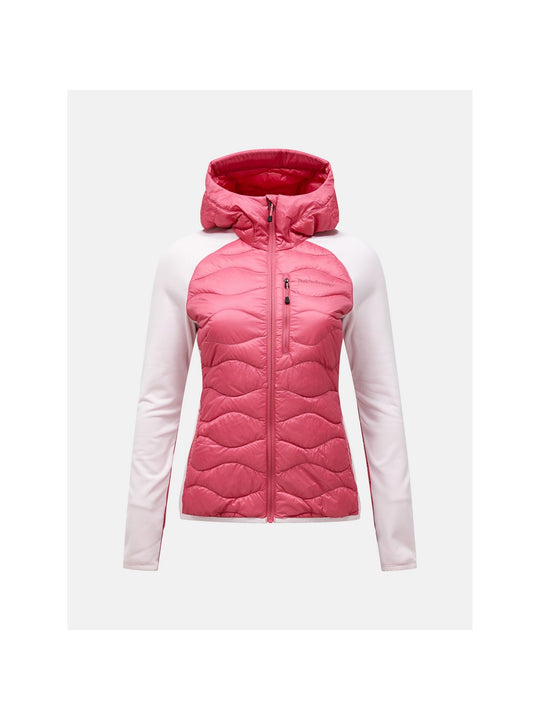 Kurtka damska PEAK PERFORMANCE Helium Hybrid Down Hood Jacket różowa
